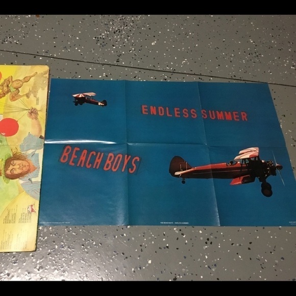 Beach BOYS 1974 ENDLESS SUMMER LITHOGRAPH/POSTER AND VINYL RECORD - Picture 6 of 7